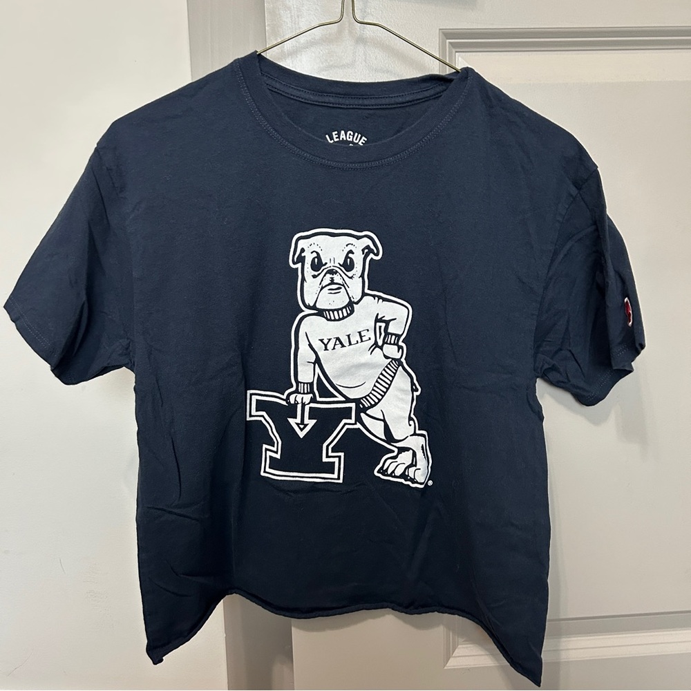 League Navy Yale Bulldog Graphic Tee for Dogs